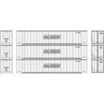 Athearn ATH17298 48' Container - Rail Bridge #1 (3) Scale. Fixed Price $44.99.
