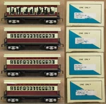 New/modern Marx 5161-1/2/3/4 Tca 1996 Fwwr Tarantula 4-CAR Passenger Set O-gauge. Fixed Price $179.99.