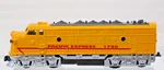 Passenger E-8 Diesel 1:36 Scale Pacific Express Power Pull Back Yellow &red. Fixed Price $12.00.