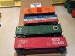 Ahm Ho Box Cars Rock Island 32084 Northern Pacific 8130 Bar 5226 Maine Central. Fixed Price $9.99.