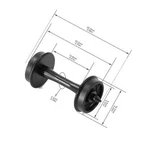 48PCS Scale Pom Plastic 33'' For Model Train 1:87 Set HP28HO. Fixed Price $10.99.