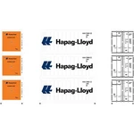 Athearn ATH17733 20' Reefer Container Hlxu (3) Scale. Fixed Price $33.98.