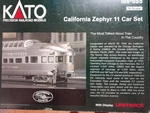 Scale Kato California Zephyr 106-055 Passenger Car Set. Fixed Price $340.00.