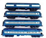 Mth Jersey Central Blue Comet 70 Madison 4-CAR Passenger Set Full Interiors. Fixed Price $320.00.