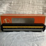 Lionel Chesapeake & Ohio Individual Coach Car 6-29012, Gauge W/ Box. Fixed Price $55.00.