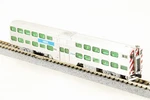 Kato Scale 156-0961 Gallery Bi-level Cab-coach Chicago Metra #8504 Japan. Fixed Price $99.99.
