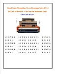Lionel Lines Streamlined Passenger Car Lettering Set Blk 6-25115. Fixed Price $11.90.