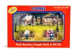 6-24192 Lionel O-gauge Figures 4-PACK Park Benches And People. Fixed Price $24.95.
