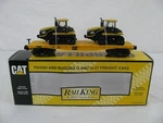 Mth Railking 75002 Caterpillar Flat Car W/ 75E Agricultural Tractors #30-7035B. Fixed Price $74.99.