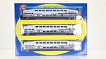 Athearn Metrolink 3 Car Bombardier Coach Set Ho Scale. Fixed Price $279.99.