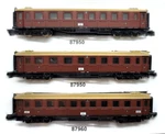 Z Scale Marklin 87900 W Rttemberg Express Passenger Car Set. Fixed Price $159.95.