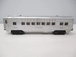 Lionel 2434 Newark Pullman Silver, Red Lettering Postwar Gauge X8223. Fixed Price $38.00.