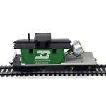 Tyco Ho Scale Burlington Northern Operating Floodlight Train Car Free Ship. Fixed Price $14.40.