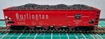 Athearn Burlington Cb&q 172700 Hopper With Load, Kd Couplers And Metal Wheels. Fixed Price $8.99.