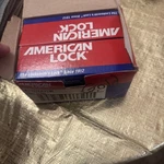 American A1107KAYLW Aluminum Padlock Keyed. Fixed Price $12.00.