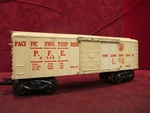 Marx 0/027 Gauge 35' Pacific Fruit Express Pfe 43461 Sliding Door Refrigerator.. Fixed Price $8.75.