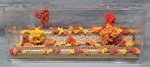 Ho Scale 16" 2-LEVEL/2 Track "fall Scene" -display Case- For Any Train. Fixed Price $89.95.
