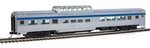Walthers Ho Scale 85' Budd Dome Coach Via Rail Canada (silver/blue/yellow). Fixed Price $34.99.