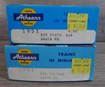 Athearn Ho 1861 Santa Fe "st Croix" Pullman & 1951 Standard Coach Car Kits Nib. Fixed Price $26.99.