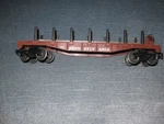 Lionel 6511-2 Ga Car With Rail Load Complete Solid Excellent Tim Trucks. Fixed Price $10.49.
