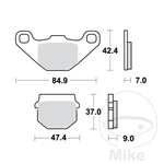 4417-STANDARD Brake Pads Altn: 7320104 Tgb High Wheels Compatible. Fixed Price $50.69.