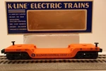 K-line, O/O27, K-5511, Illinois Central Gulf, Flat Car, #5511, C-8, Ln/ob. Fixed Price $23.00.