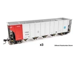 Walthers Scale 50' RD-4 Coal Hopper Commonwealth Edison Comx 3 Pack #1. Fixed Price $86.12.
