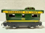 Marx 956 Seaboard Caboose Inch 4 Wheel Tin Litho 0/027 Gauge. Fixed Price $35.00.