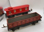 Lionel Tin #1677 Train Car & #1682 Caboose Lot. Fixed Price $15.00.