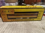 Mth Railking O-27 Streamlined Passenger Car. No. New Box. Fixed Price $100.00.