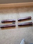 Ho Scale Con-cor (4)ASSORTED Norfolk & Southern Passenger Set 330,491,581,AUGUS. Fixed Price $74.95.