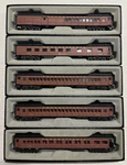 Ho Lot Of 5 Bachmann Spectrum Pennsylvania Railroad Passenger Cars Prr. Fixed Price $100.00.