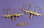 ON3/ON30 Passenger Car End Beams Railings Wiseman Back Shop Brass Parts BS-012. Fixed Price $19.95.