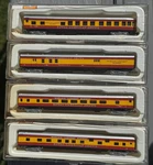 N-scale Con-cor Set Of 4 85' Passenger Cars Royal American Shows. Fixed Price $89.95.