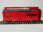 Lgb 45910 Scale Train Atsf Queen Mary Grand Canyon Box Car W/ Metal Wheels. Fixed Price $79.95.