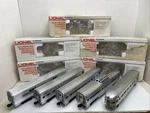 Lionel 6-9576,9577,9578,9579,9580 Car Set Silver Pouch Burlington. Fixed Price $250.00.