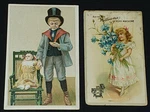 1890-1895 Williams Sewing Machine + La Cook's Quebec Advertising Card (2). Fixed Price $21.03.