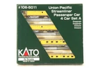 Kato Scale #106-5011 Union Pacific Streamliner Passenger Car 4 Set. Fixed Price $249.99.