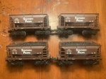 K-line Gauge Southern Pacific Hopper 4-CAR Set Sp 671300 671303 W/ Coal Lo. Fixed Price $74.99.