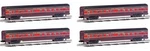 Williams 72' Scale Streamliners 4 Car Passenger Sets Gulf Mobile & Ohio New. Fixed Price $249.99.