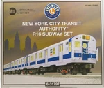 Lionel 6-31797 Nyc Transit Authority R16 Gauge Subway Train Set New Box. Fixed Price $2400.00.
