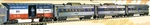 Lionel 6-27767 Santa Fe O27 Streamlined Blue Stripe Passenger Car 4-PACK. Fixed Price $399.99.