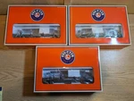 Lionel 6-26883, 6-26888, 6-26889 Weyerhaeuser Log Dump Car #115/116/117. Fixed Price $90.00.