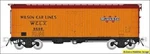 Ho Garx 37' Meat Reefer: Wilson Lines (car #9244). Fixed Price $45.94.