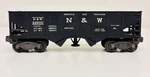 Lionel Postwar Norfolk & Western Operating Hopper Car Black 3456. Fixed Price $19.95.