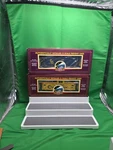Mth Railking Scale Chesapeake & Ohio Extended Vision Cabooses 20 9104L MT9102L. Fixed Price $99.00.