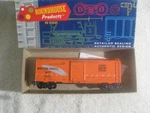 Roundhouse Box Car Western Pacific Feather Wp 1953 Orange With Original. Fixed Price $5.95.