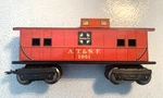 Marx Eight Wheel Atsf 1951 Caboose. Fixed Price $10.00.