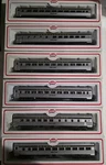 Model Power Ho Scale Pennsylvania (set Of 6) Passenger Cars, Diner Etc.. Fixed Price $185.00.