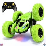 Double-sided Rc Stunt Car 360 Flips Remote Control Toy Green. Fixed Price $49.40.